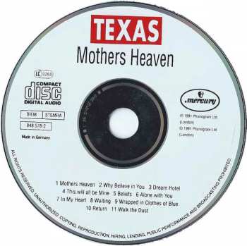 CD Texas: Mothers Heaven 192513