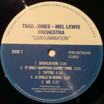 LP Thad Jones & Mel Lewis: Consummation LTD 78590