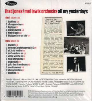 2CD Thad Jones / Mel Lewis Orchestra: All My Yesterdays 306235