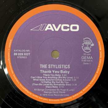 LP The Stylistics: Thank You Baby 370920