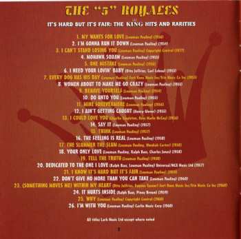 CD The 5 Royales: It's Hard But It's Fair, The King Hits And Rarities 220927