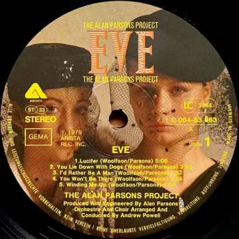 LP The Alan Parsons Project: Eve