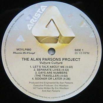 LP The Alan Parsons Project: Vulture Culture 39284