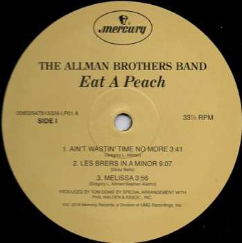 2LP The Allman Brothers Band: Eat A Peach 406214