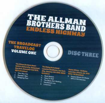 6CD The Allman Brothers Band: Endless Highway - The Broadcast Travelog Volume One 431627