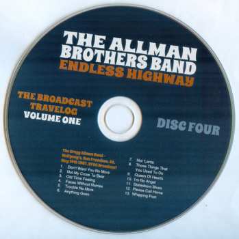 6CD The Allman Brothers Band: Endless Highway - The Broadcast Travelog Volume One 431627