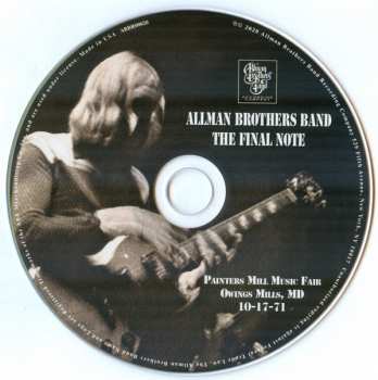 CD The Allman Brothers Band: The Final Note  373492