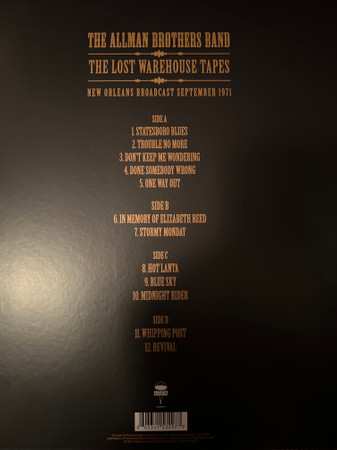 LP The Allman Brothers Band: The Lost Warehouse Tapes: New Orleans Broadcast September 1971 430876
