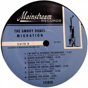 LP The Amboy Dukes: Migration 348673