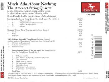 CD The Amernet Quartet: The Shakespeare Concerts Presents Much Ado About Nothing: Music By Beethoven, Britten, Korngold, And Summer 448834
