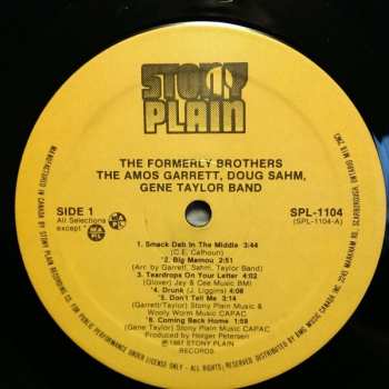 LP The Amos Garrett, Doug Sahm, Gene Taylor Band: The Return Of The Formerly Brothers 157498