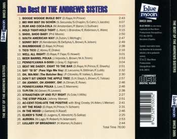 CD The Andrews Sisters: The Best Of The Andrews Sisters 101855