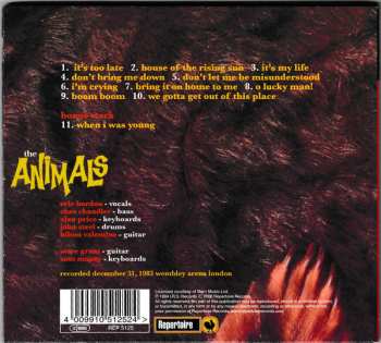 CD The Animals: Greatest Hits Live! DIGI 305176