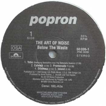 LP The Art Of Noise: Below The Waste
