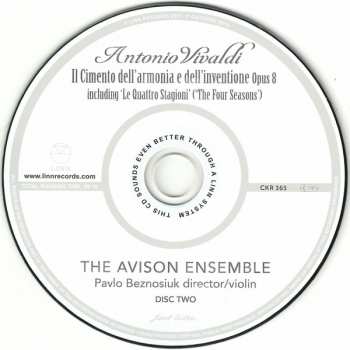 2CD The Avison Ensemble: Il Cimento Dell'Armonia E Dell'Inventione, Opus 8 (Including 'Le Quattro Stagioni') 321281