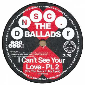 SP The Ballads: I Can't See Your Love (For The Tears In My Eyes) 89197