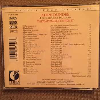 CD The Baltimore Consort: Adew Dundee - Early Music Of Scotland 247320