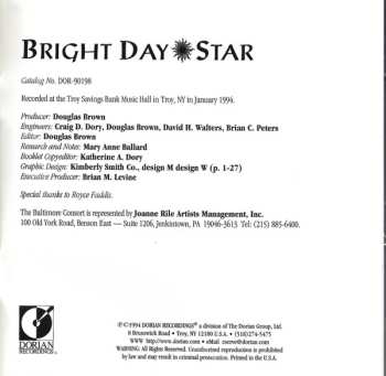 CD The Baltimore Consort: Bright Day Star 516850