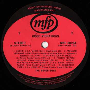 LP The Beach Boys: Good Vibrations
