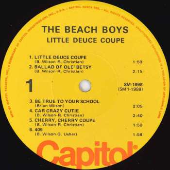 LP The Beach Boys: Little Deuce Coupe 517721