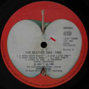 2LP The Beatles: 1962-1966 42429