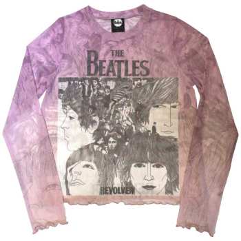 Merch The Beatles: The Beatles Ladies Long Sleeve T-shirt: Revolver (mesh) (small) S
