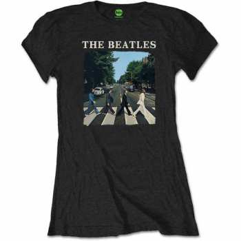 Merch The Beatles: Dámské Tričko Abbey Road & Logo The Beatles  S