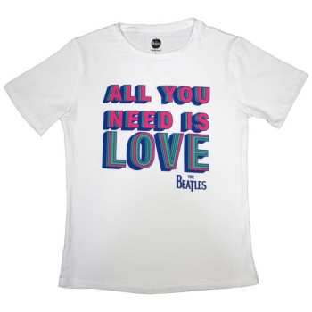 Merch The Beatles: The Beatles Ladies T-shirt: All You Need Is Love (small) S