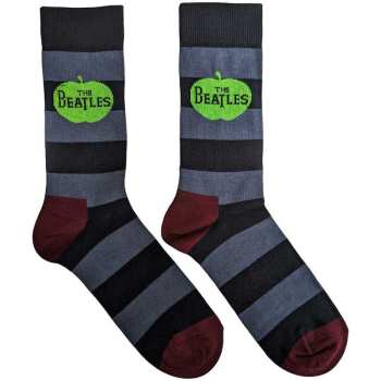 Merch The Beatles: The Beatles Unisex Ankle Socks: Apple & Stripes (uk Size 6 - 11) UK Size 6 - 11