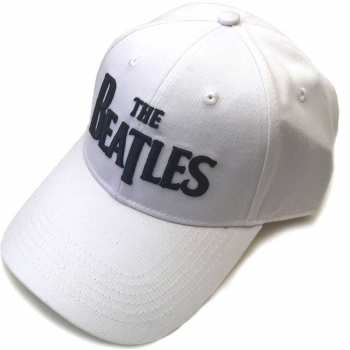 Merch The Beatles: The Beatles Unisex Baseball Cap: Black Drop T Logo (white)
