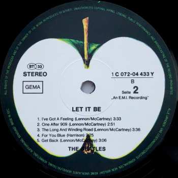 LP The Beatles: Let It Be
