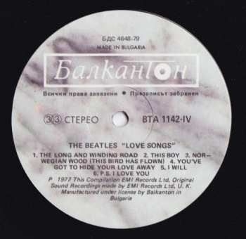 2LP The Beatles: Love Songs (2xLP)