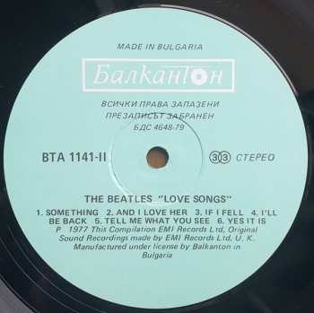 2LP The Beatles: Love Songs 514960