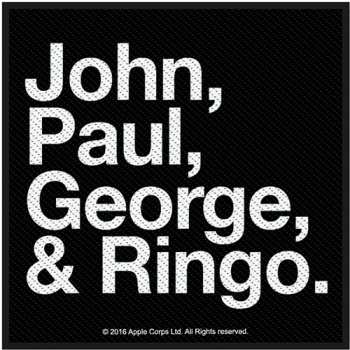 Merch The Beatles: Nášivka Jon, Paul, George & Ringo