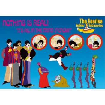 Merch The Beatles: Pohlednice Nothing Is Real