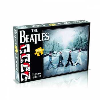 Merch The Beatles: Puzzle Christmas Abbey Road (1000 Dílků)