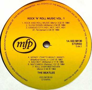 LP The Beatles: Rock 'n' Roll Music, Volume 1