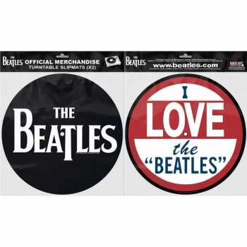 Merch The Beatles: Slipmat Set Drop T Logo The Beatles & Love 