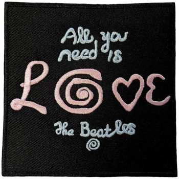 Merch The Beatles: Standard Woven Patch All You Need Is Love