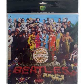 Merch The Beatles: Steel Wall Sign Sgt Pepper