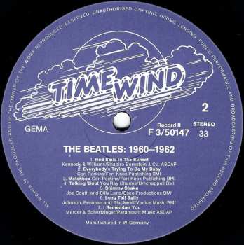 3LP The Beatles: 1960 - 1962