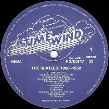 3LP The Beatles: 1960 - 1962