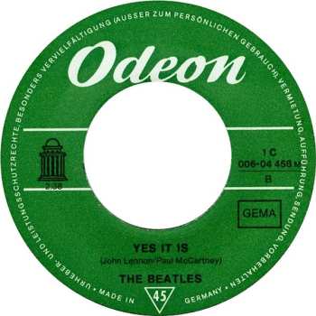 SP The Beatles: Ticket To Ride / Yes It Is