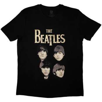Merch The Beatles: The Beatles Unisex T-shirt: 4 Heads (small) S