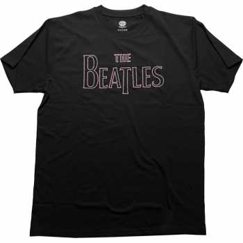 Merch The Beatles: The Beatles Unisex T-shirt: Drop T Logo (embroidered) (large) L