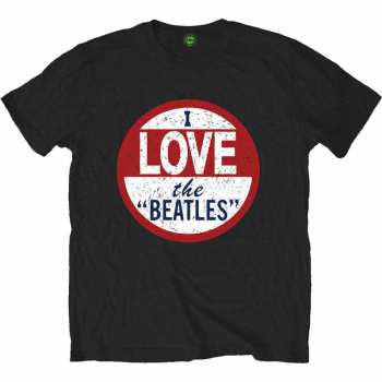 Merch The Beatles: Tričko I Love  S