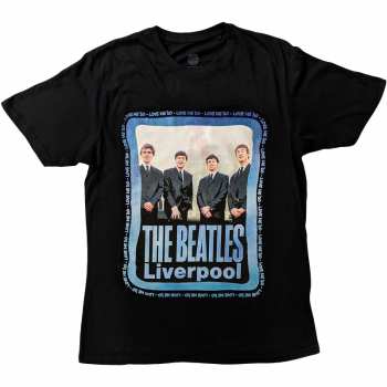 Merch The Beatles: The Beatles Unisex T-shirt: Pier Head Frame (medium) M
