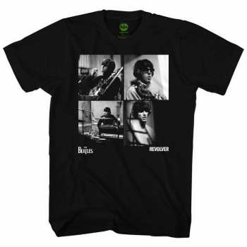 Merch The Beatles: The Beatles Unisex T-shirt: Revolver Studio Shots (medium) M