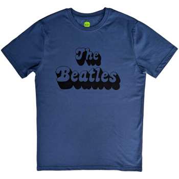 Merch The Beatles: The Beatles Unisex T-shirt: Text Logo Shadow (xx-large) XXL