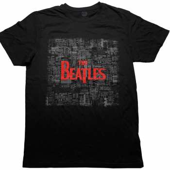 Merch The Beatles: The Beatles Unisex T-shirt: Tickets & Logo (puff Print) (large) L